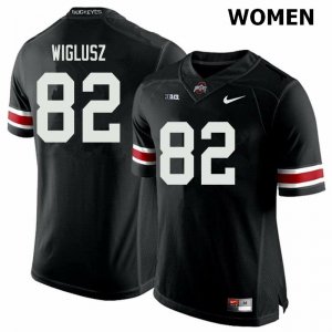 Women's Ohio State Buckeyes #82 Sam Wiglusz Black Nike NCAA College Football Jersey Supply CIU6044SM